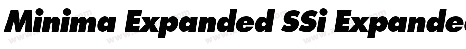 Minima Expanded SSi Expanded Italic字体转换